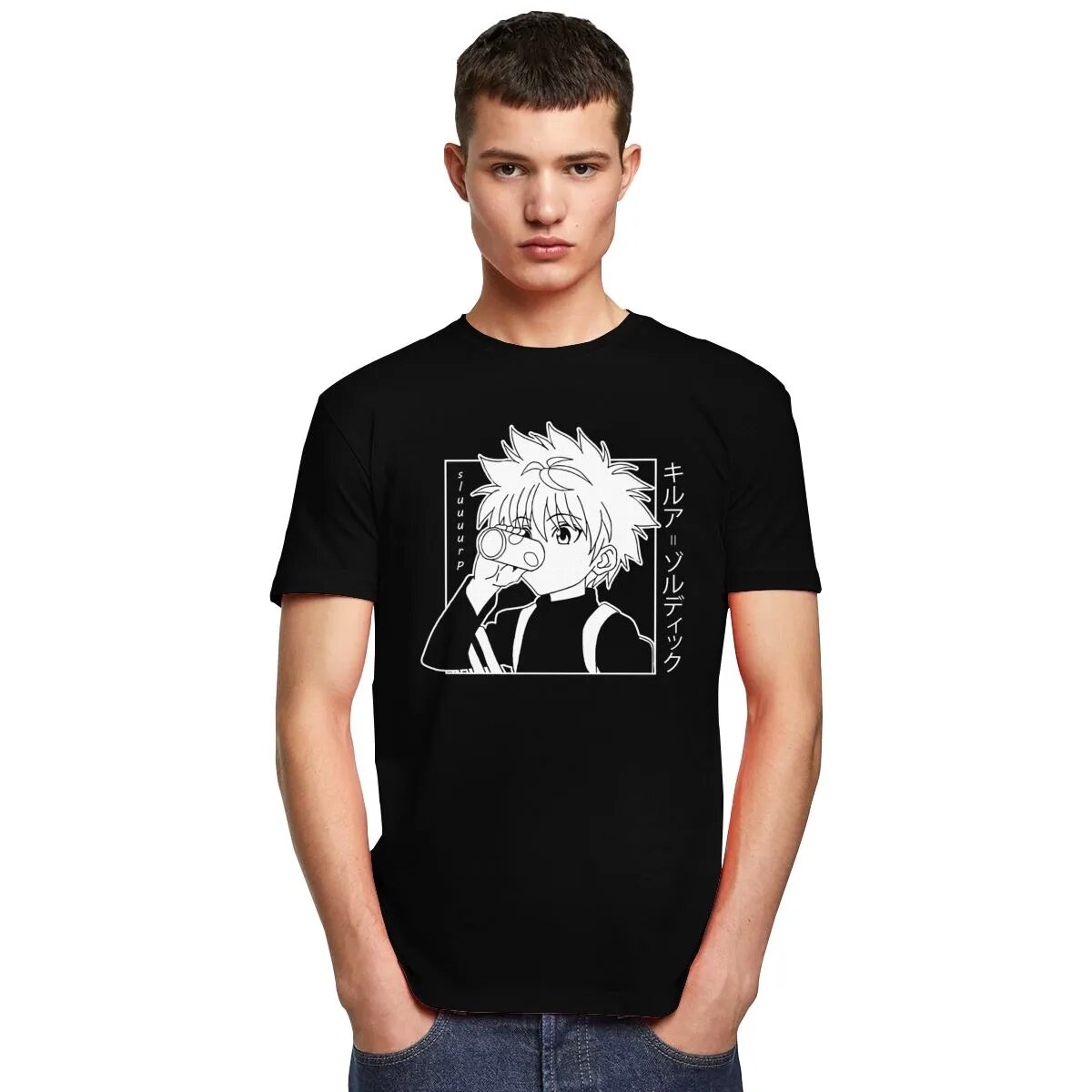 T-Shirt - Killua Zoldyck Drinking