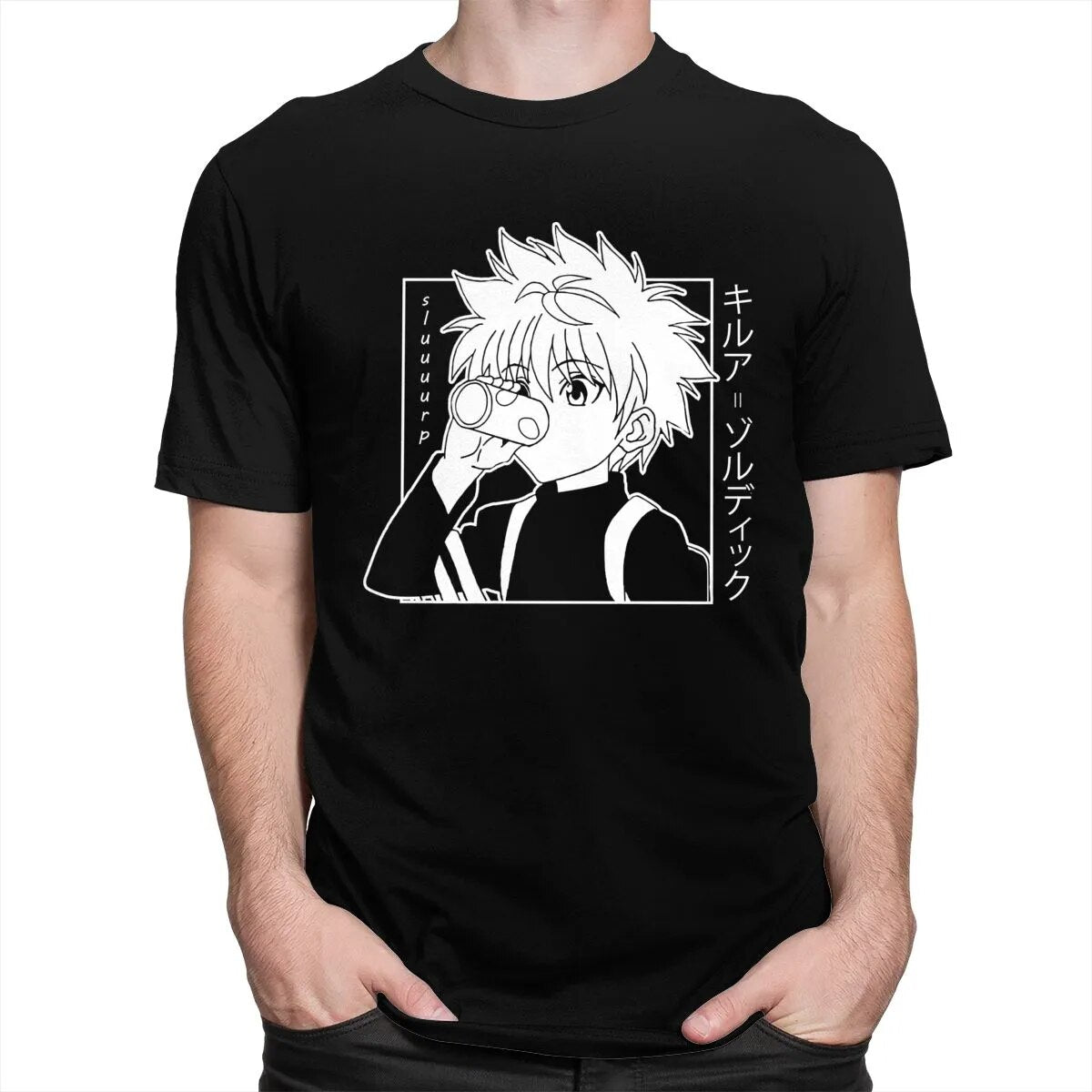 T-Shirt - Killua Zoldyck Drinking