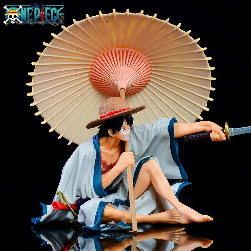 13cm - Monkey D. Luffy with Wagasa - Figurine